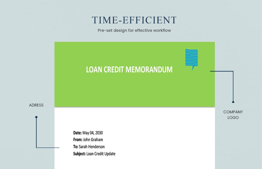 Commercial Loan Credit Memo Template