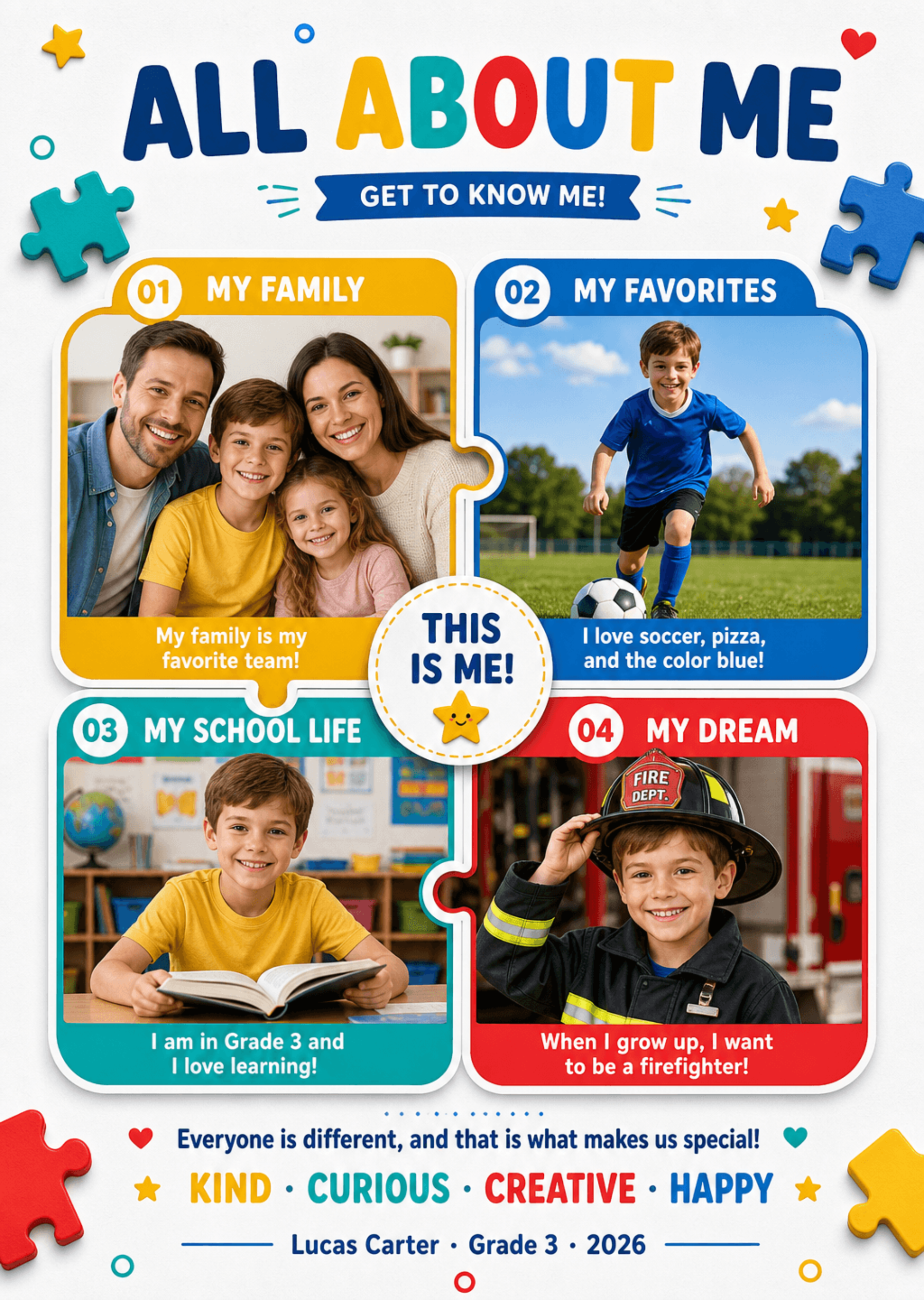 Free All About Me Poster Templates Editable And Printable Free All About Me Poster Templates Editable And Printable