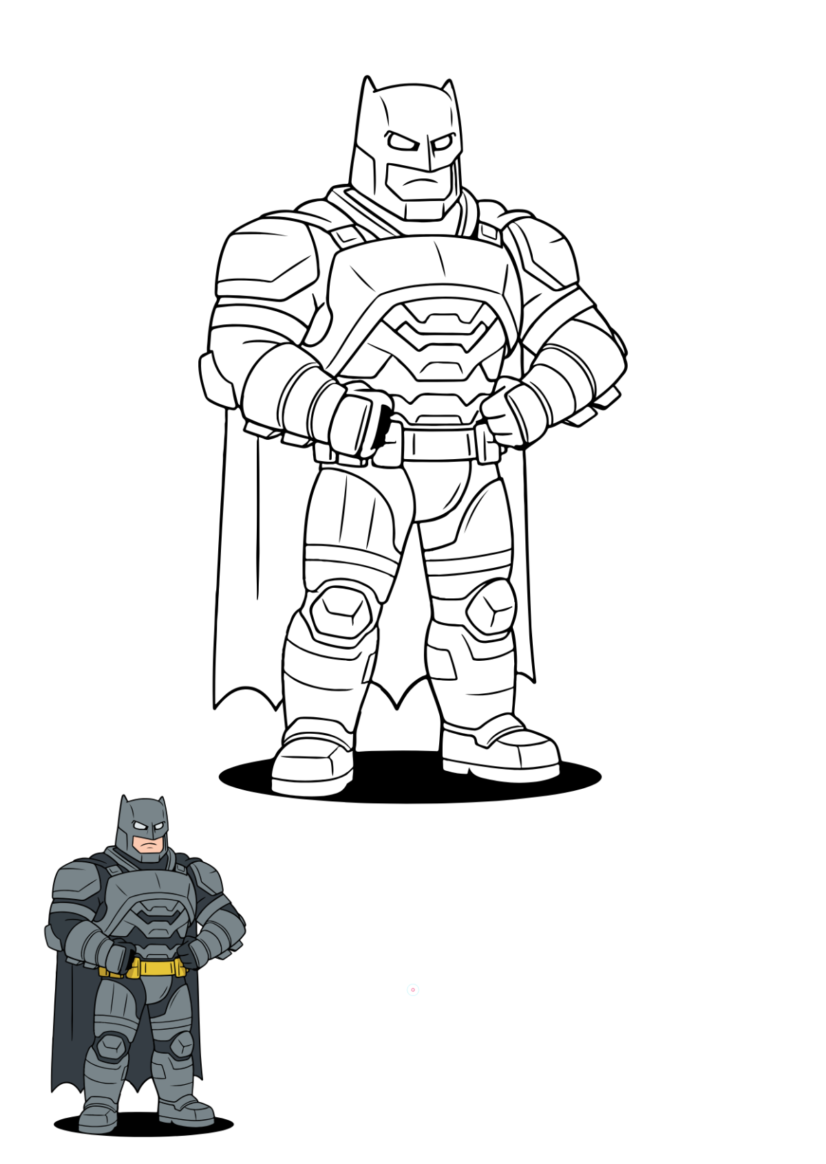 Free Batman Coloring Sheet Template to Edit Online