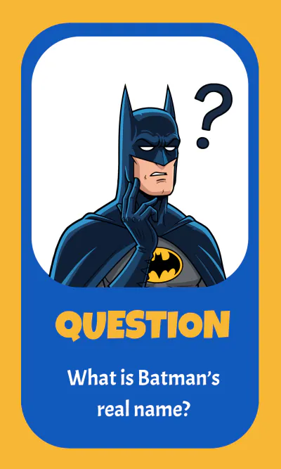 Free Batman Flashcard Template to Edit Online