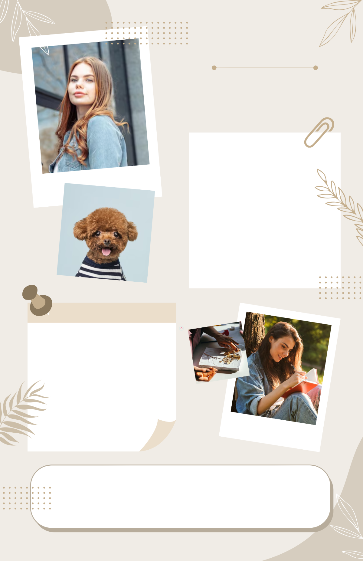 Free Scholastic Background All About Me Poster Template