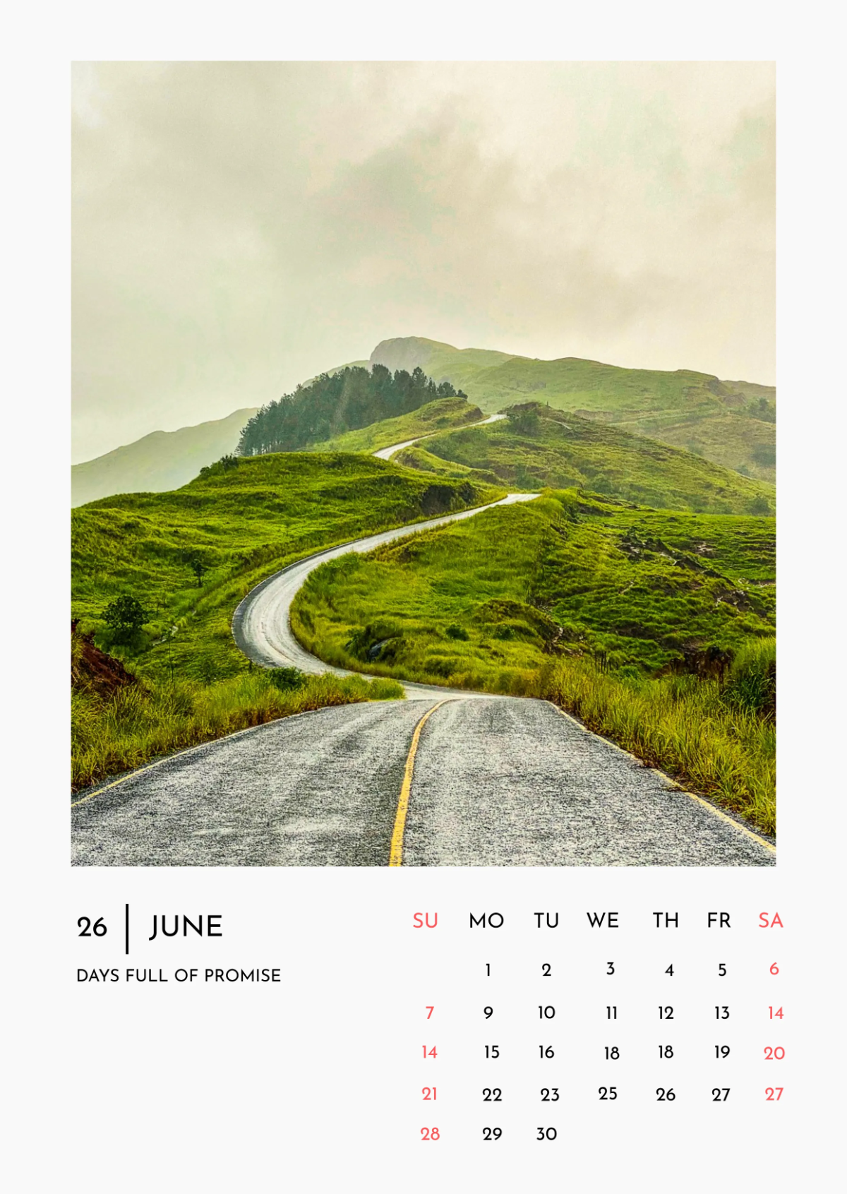 Free Office Summer Calendar Template to Edit Online