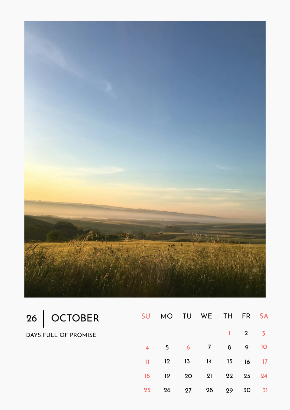 Free Office Summer Calendar Template to Edit Online