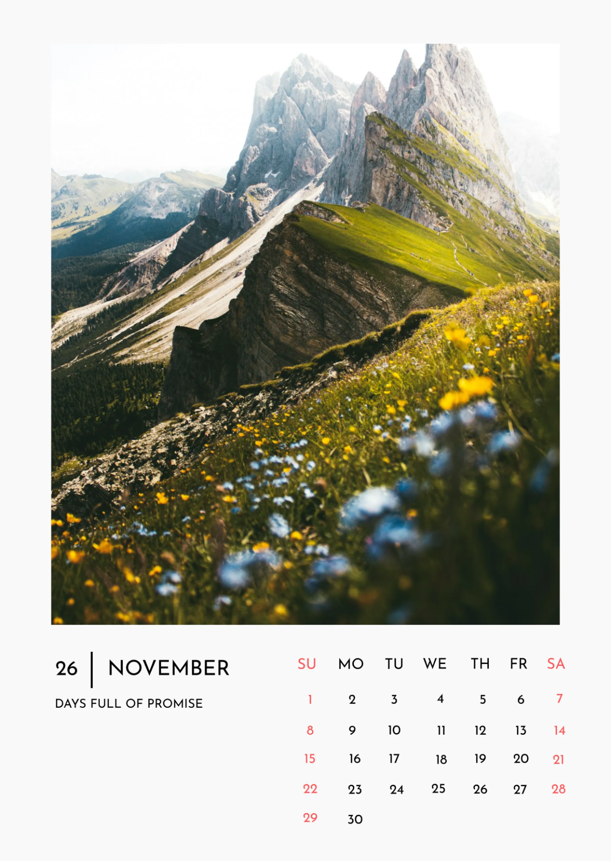 Free Office Summer Calendar Template to Edit Online