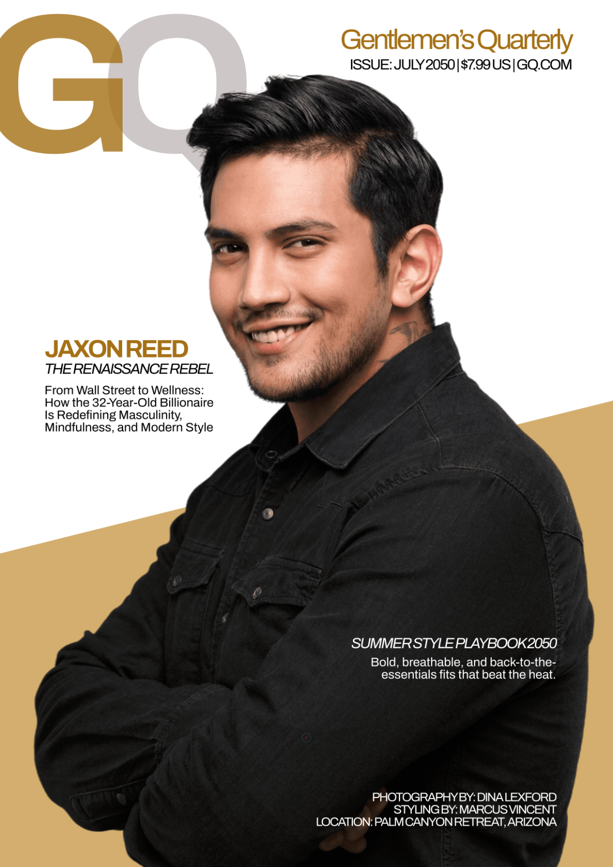 Free GQ Cover and Inside Page Template