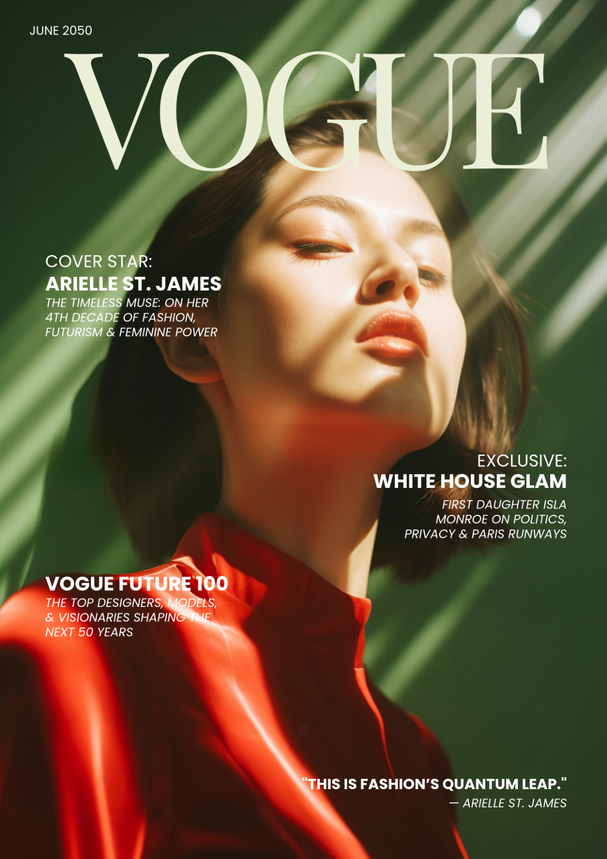 Free Vogue Cover Page Template