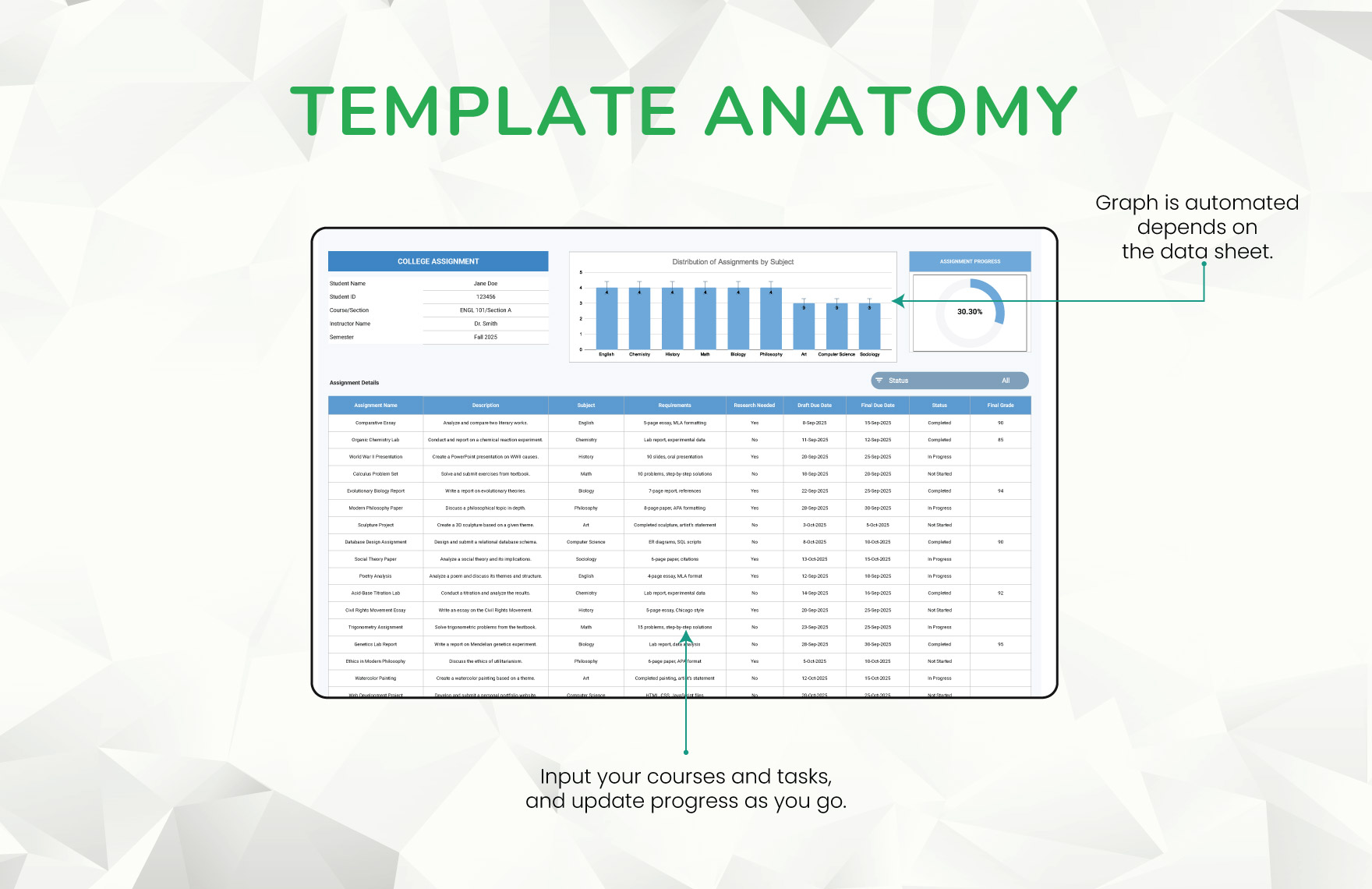 College Assignment Template
