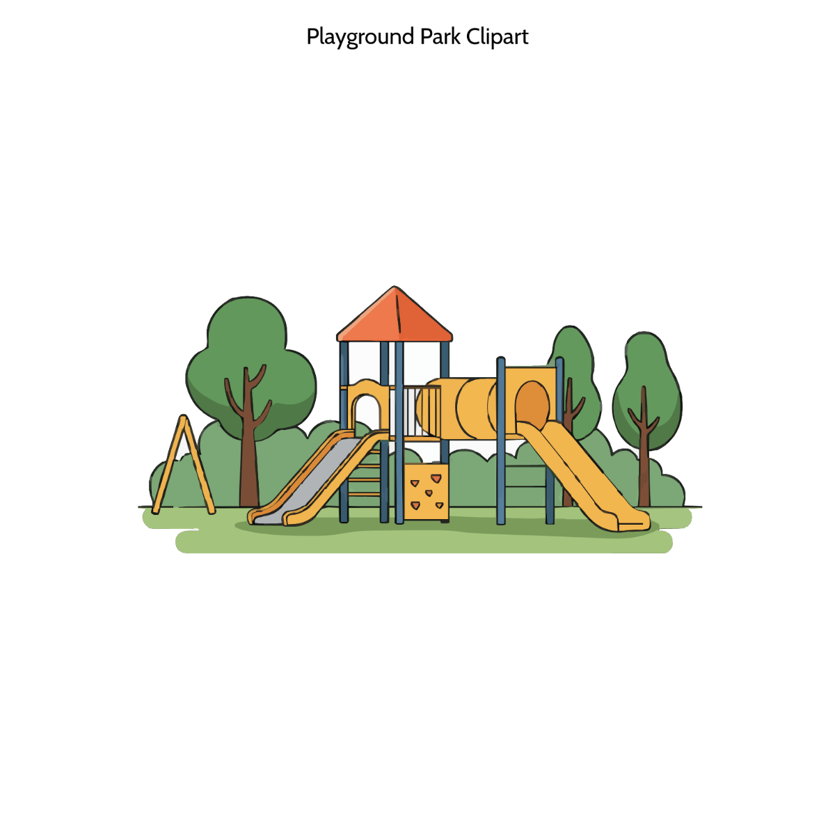 Free Playground Park Clipart Template