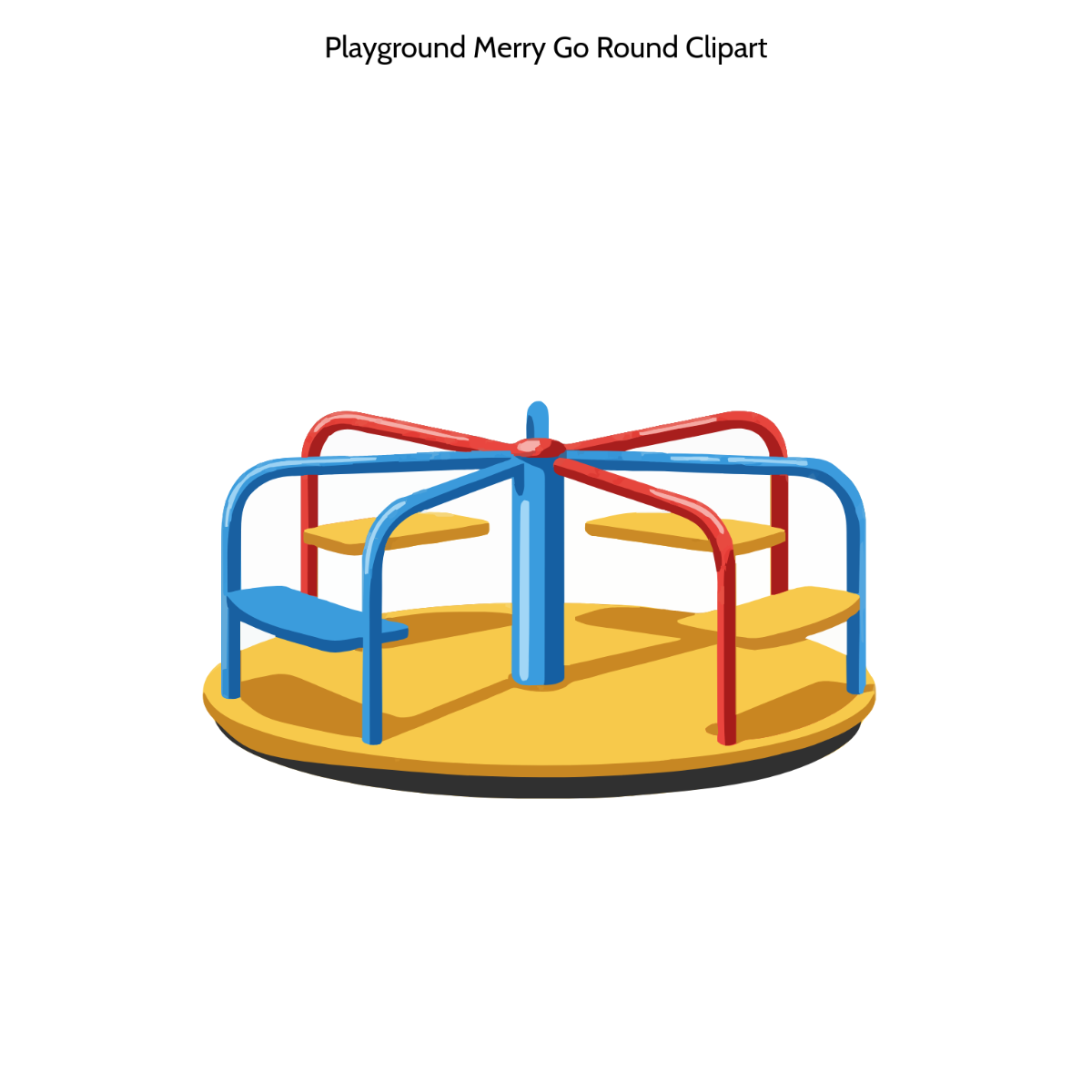 Free Playground Merry Go Round Clipart Template
