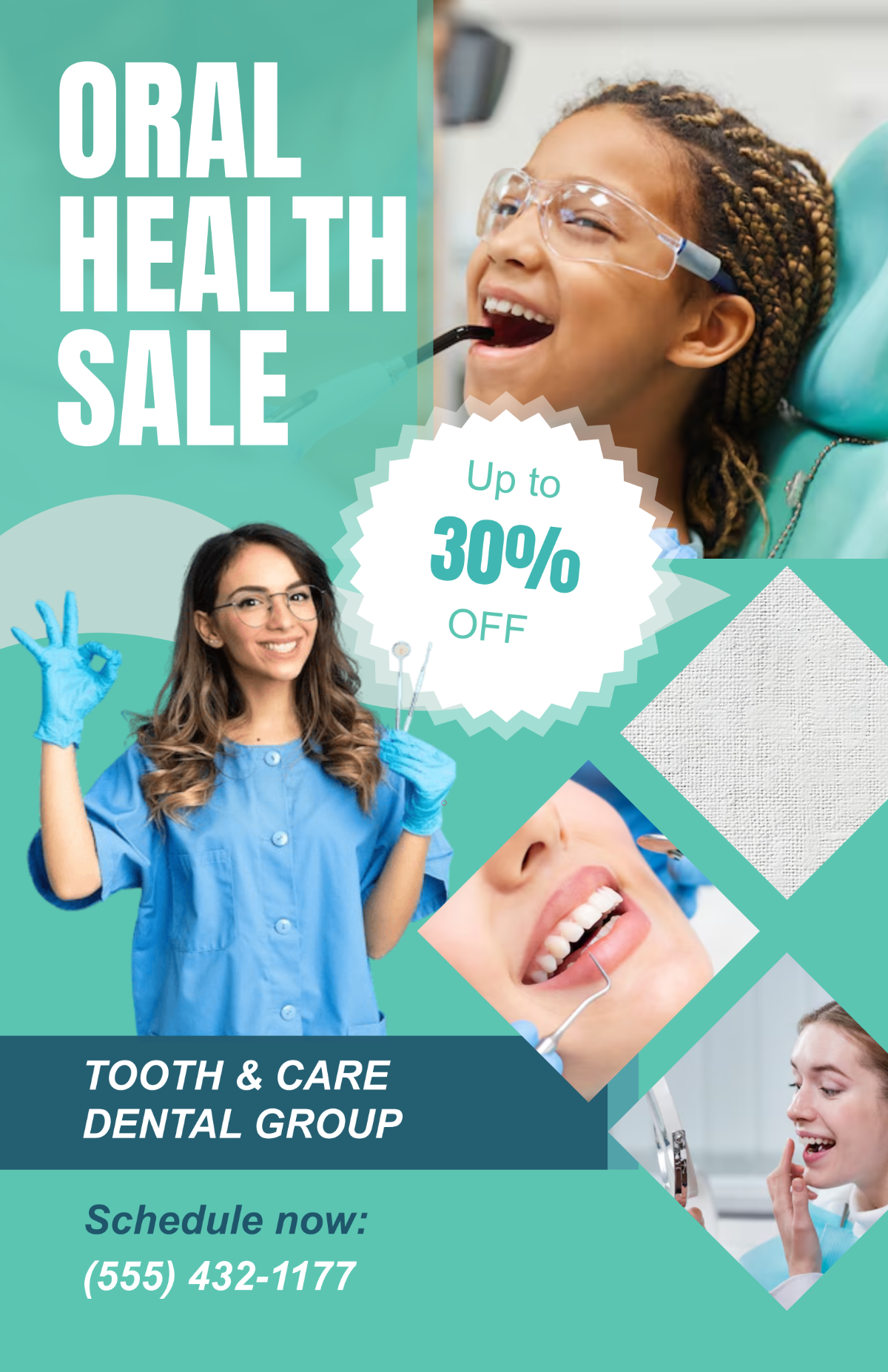 Free Creative Dental-Oral Poster Template