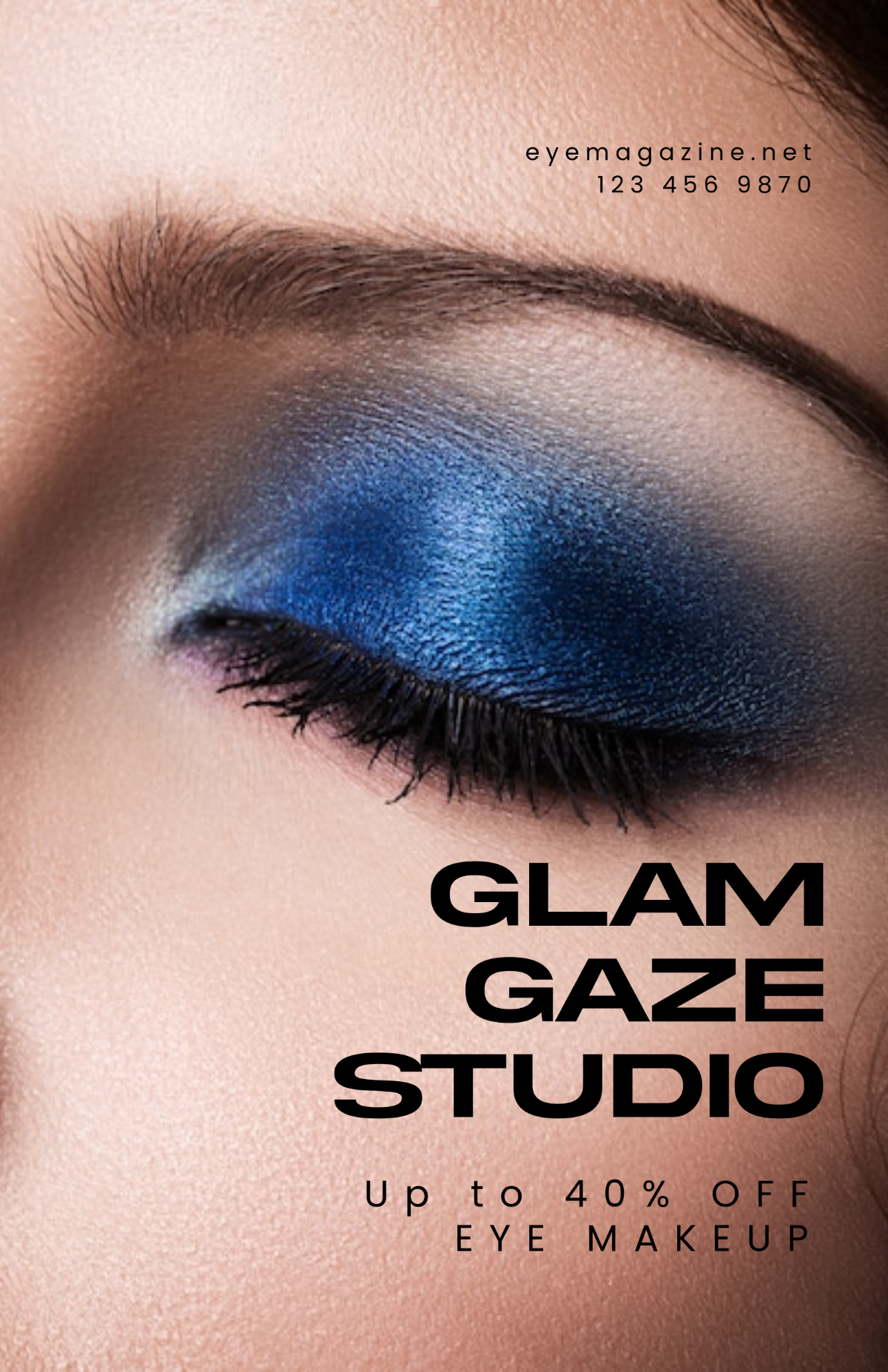 Free Aesthetic Eye Makeup Poster Template