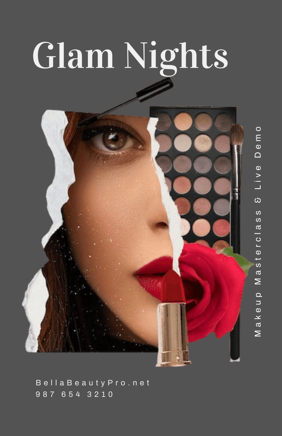 Free Makeup Event Poster Background Template