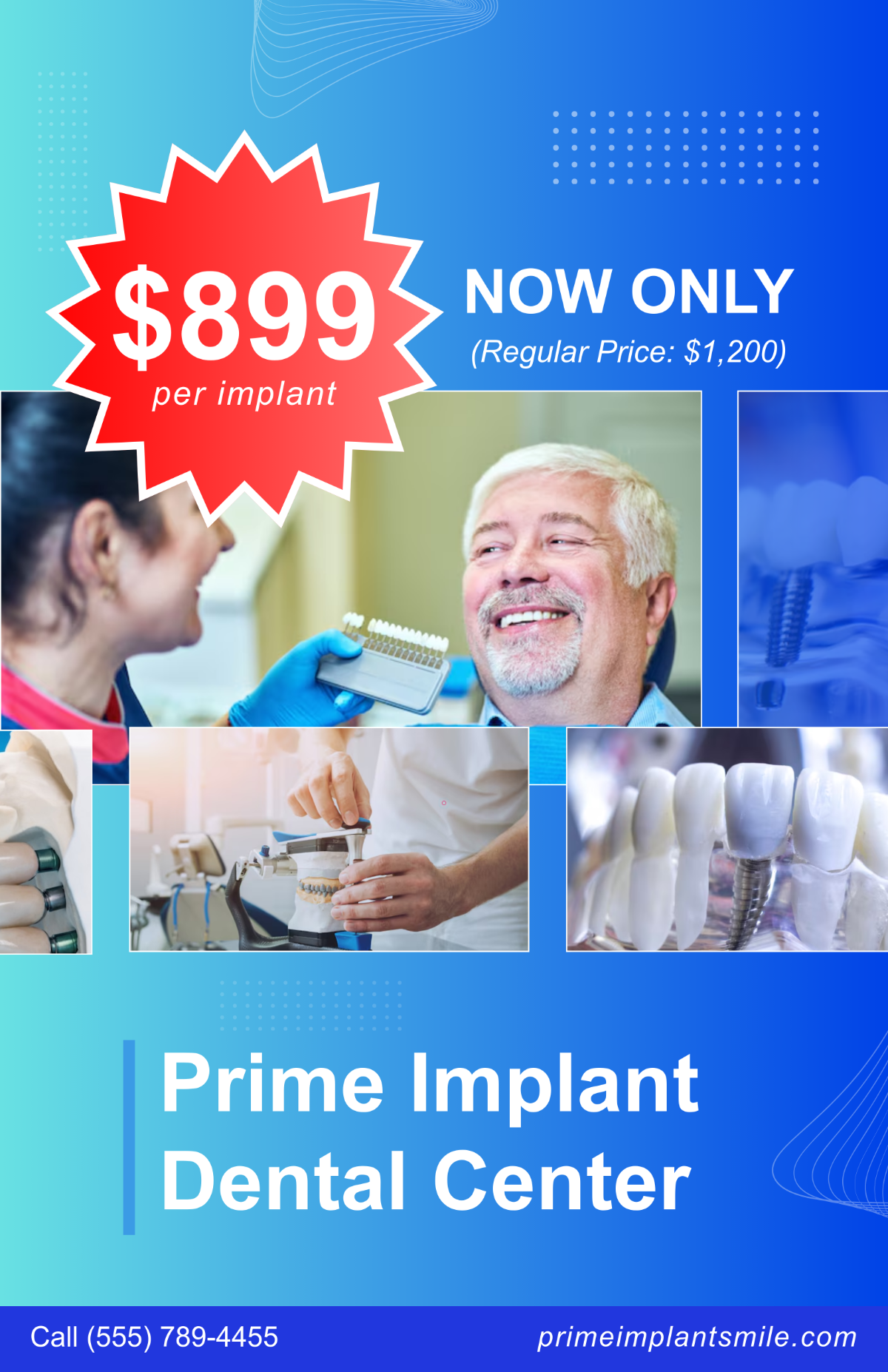 Free Dental Implant Poster Template