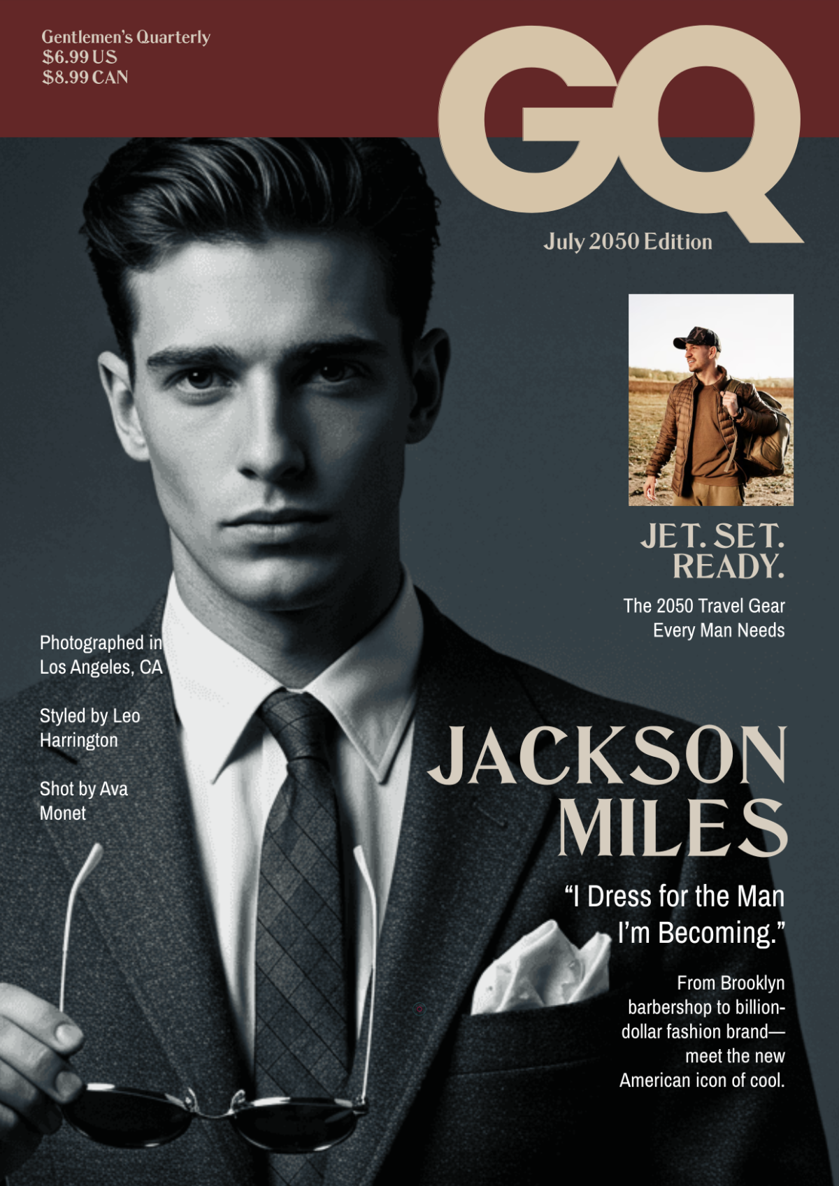 Free Old GQ Cover Page Template