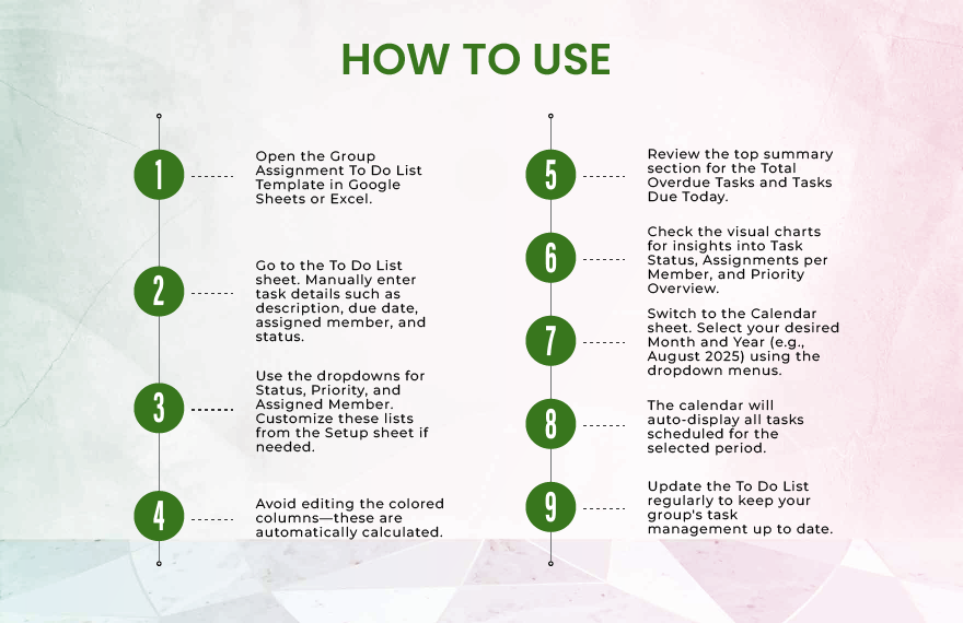 Group Assignment To Do List Template
