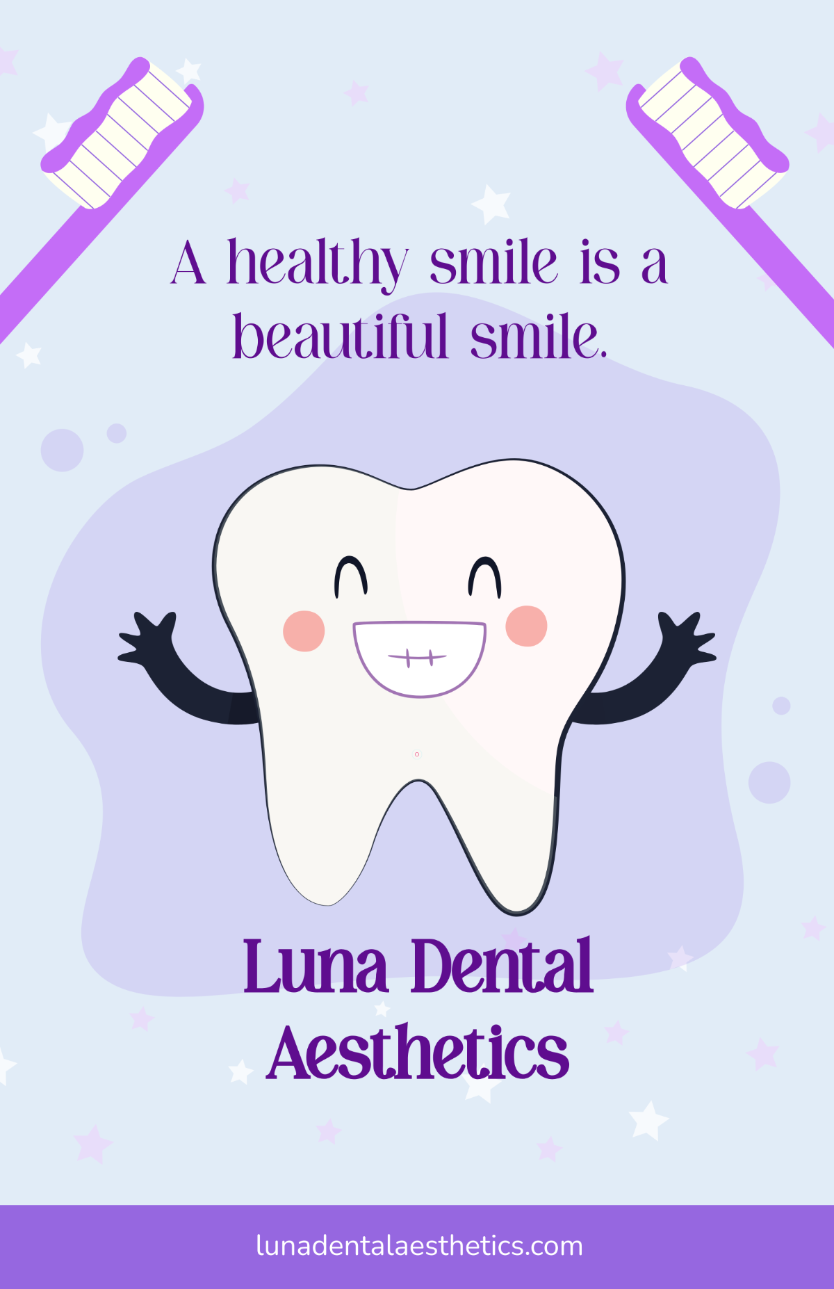 Free Aesthetic Dental Wall Poster Template