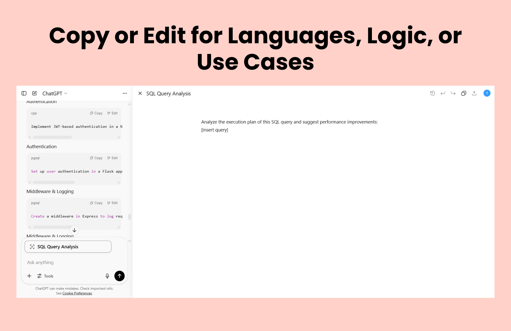 Free ChatGPT Prompts For Coding