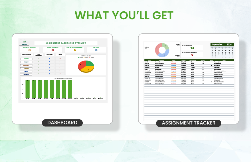 Assignment Tracker Template