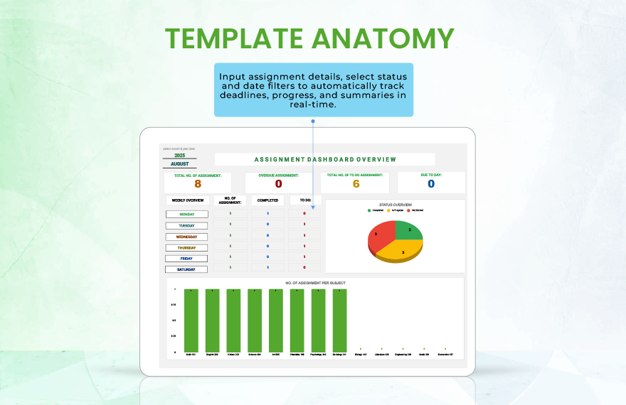 Assignment Tracker Template