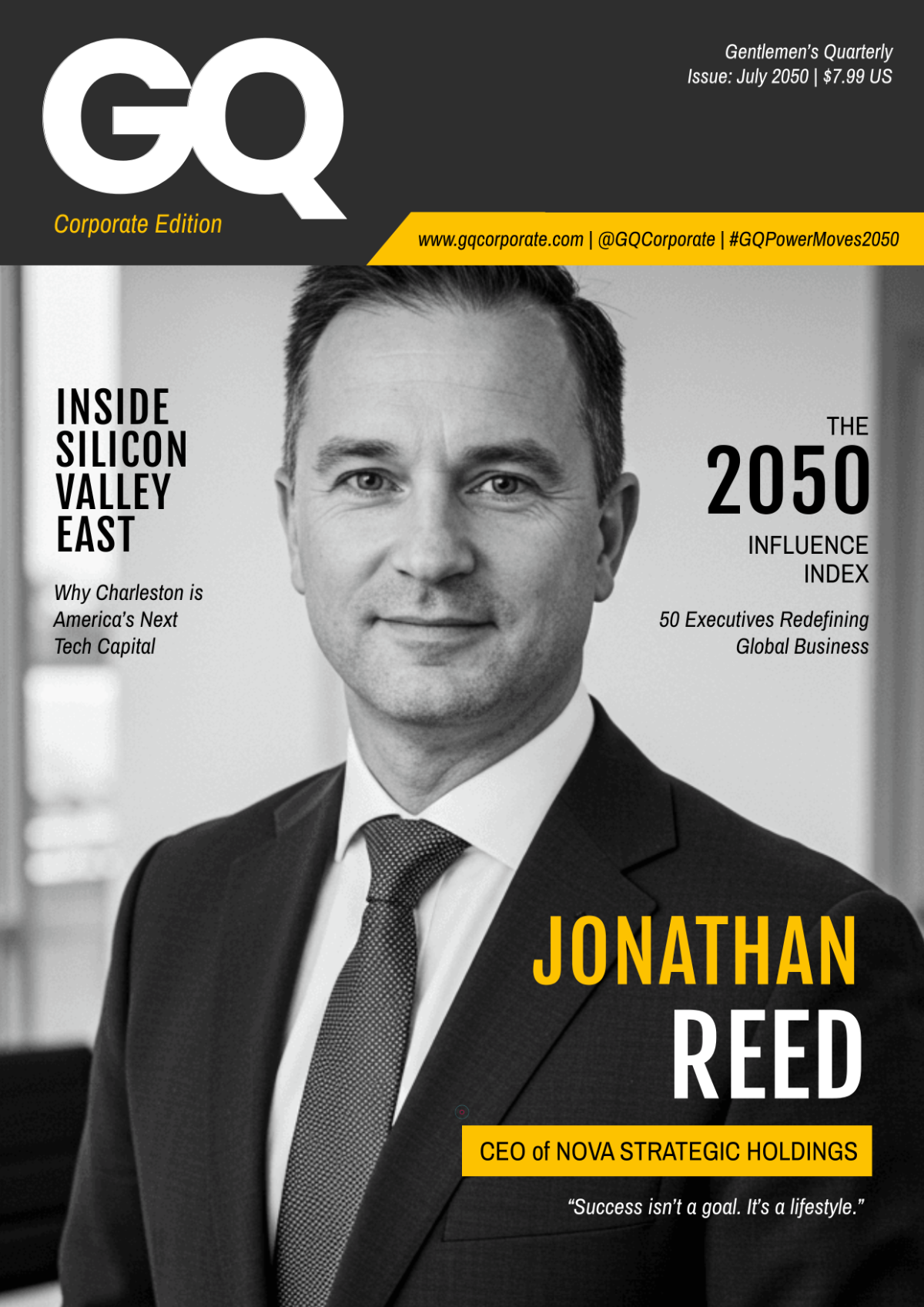 Free GQ Corporate Cover Page Template