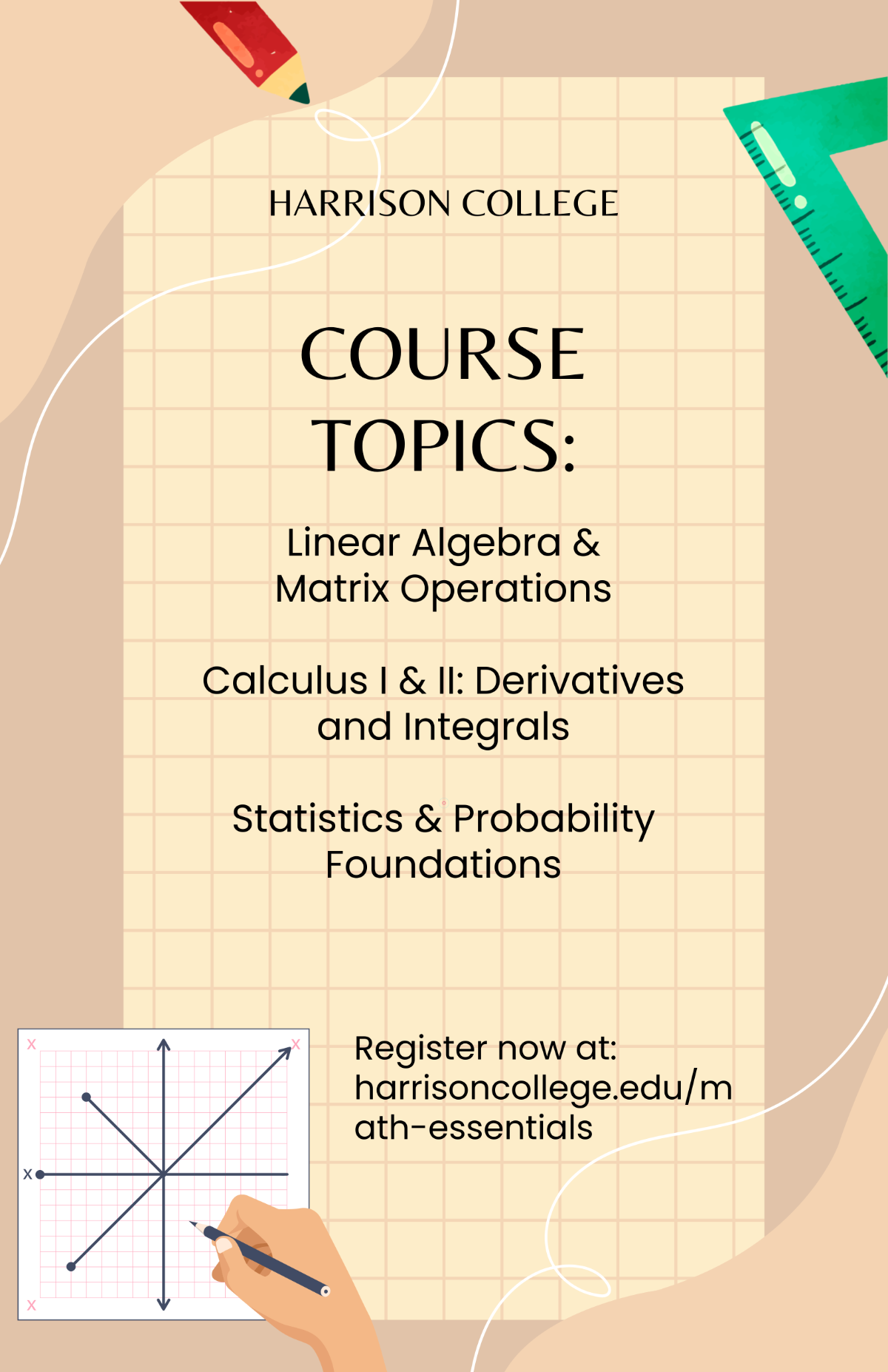 Free College Math Poster Template to Edit Online