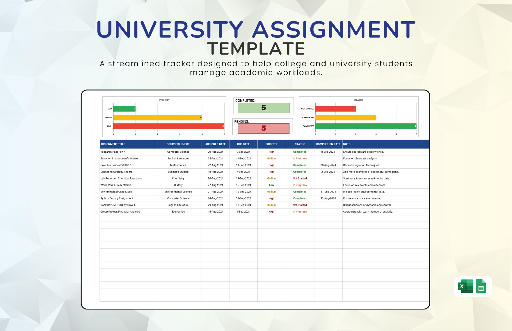 University Assignment Template