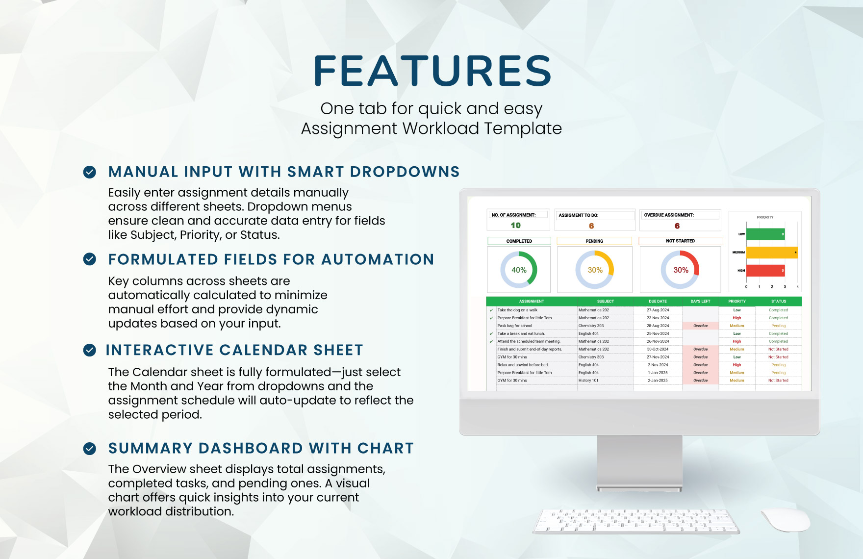 Assignment Workload Template
