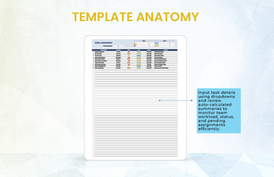 Work Assignment Template