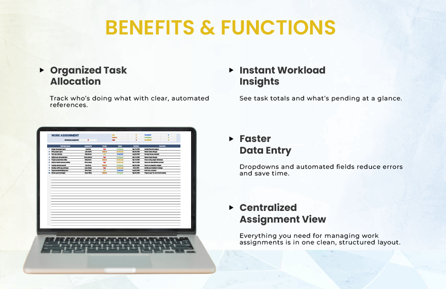 Work Assignment Template