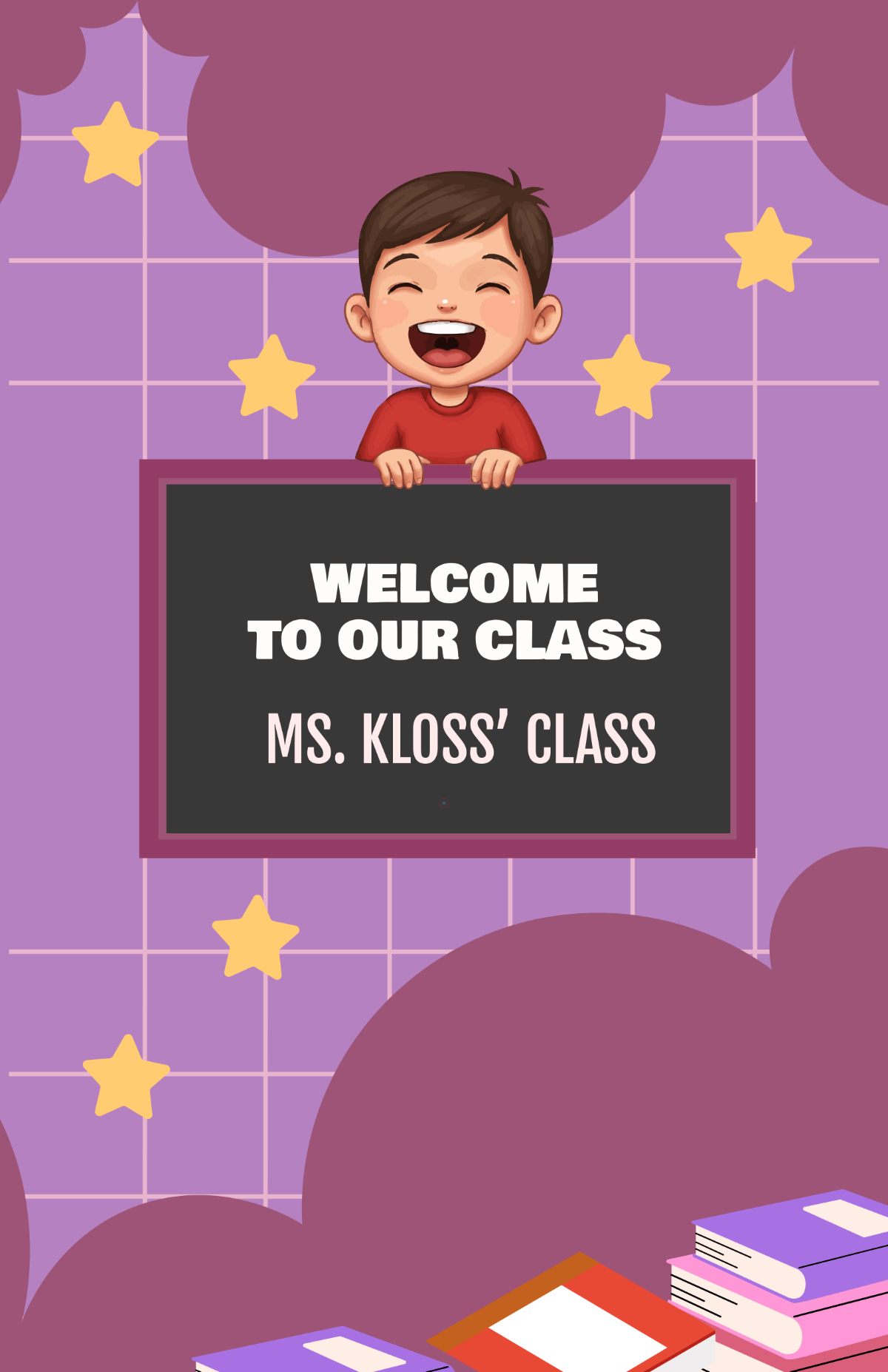 Free Fun Classroom Welcome Poster Template