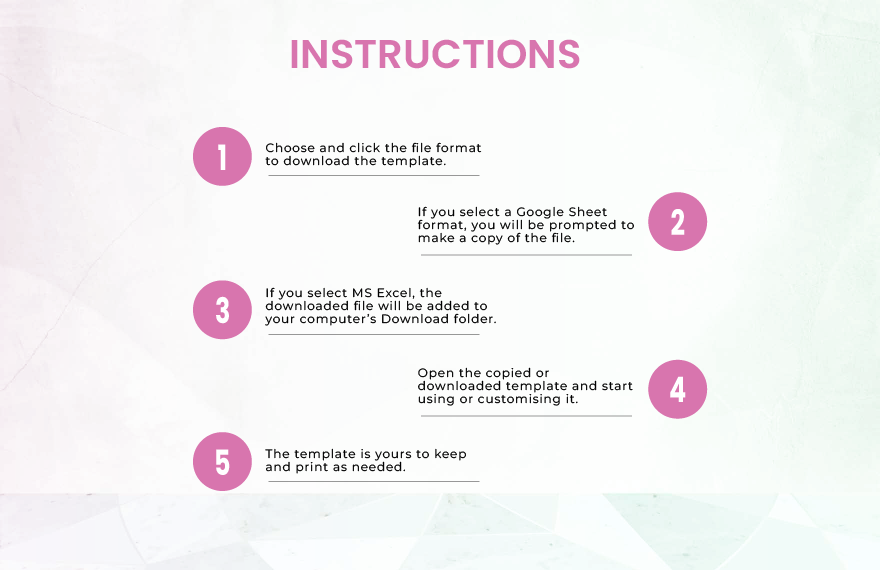 Daily Work Assignment Template