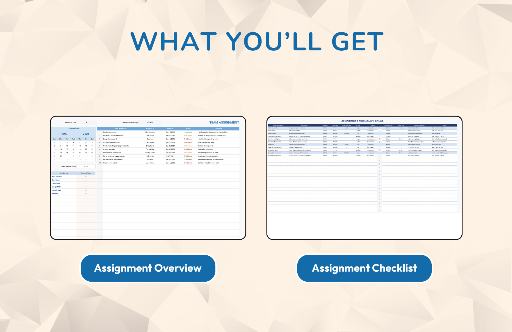 Team Assignment Template