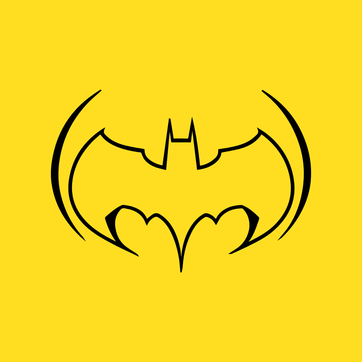 Free Creative Batman Symbol Template to Edit Online