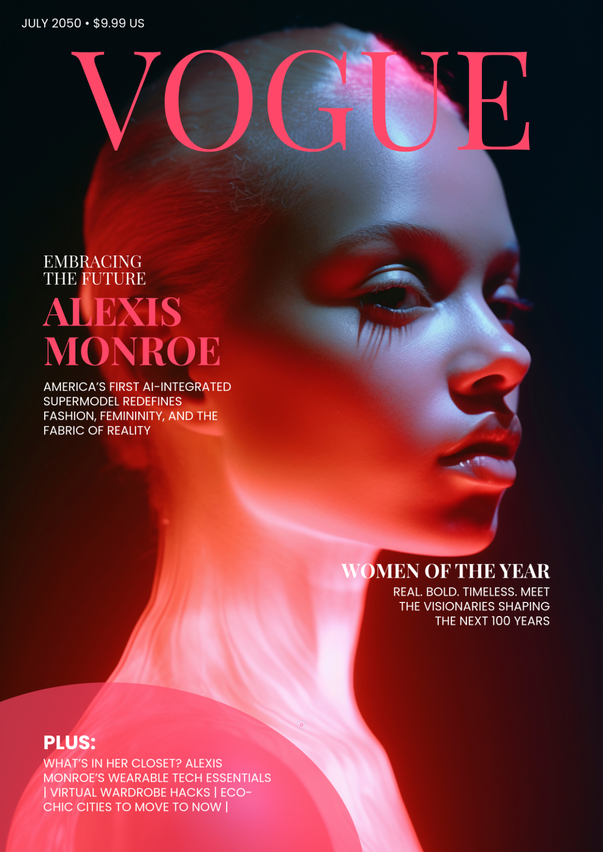 Free Award-Winning Vogue Cover Page Template