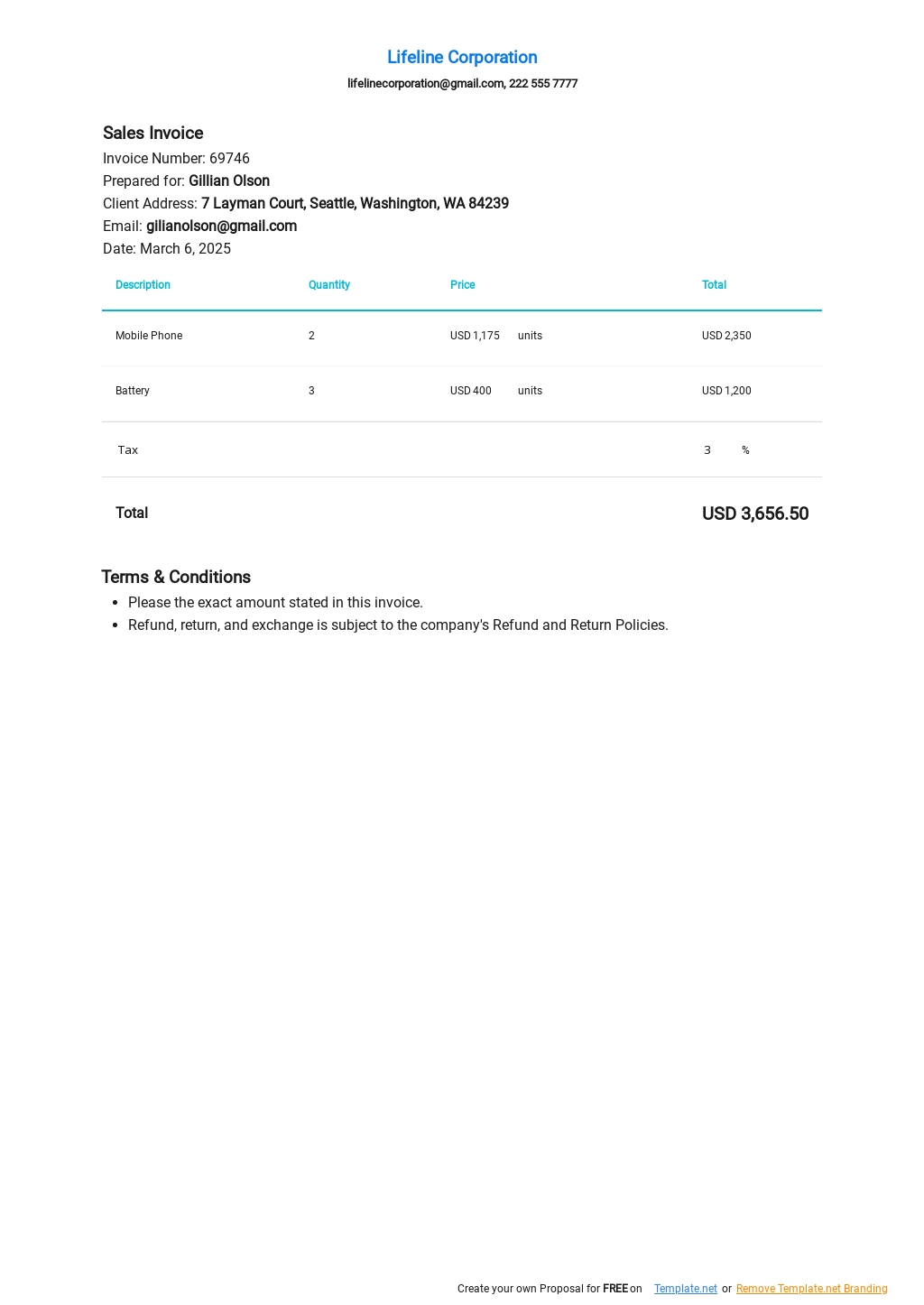 15 Free Invoice Templates In Apple Mac Pages Template Net