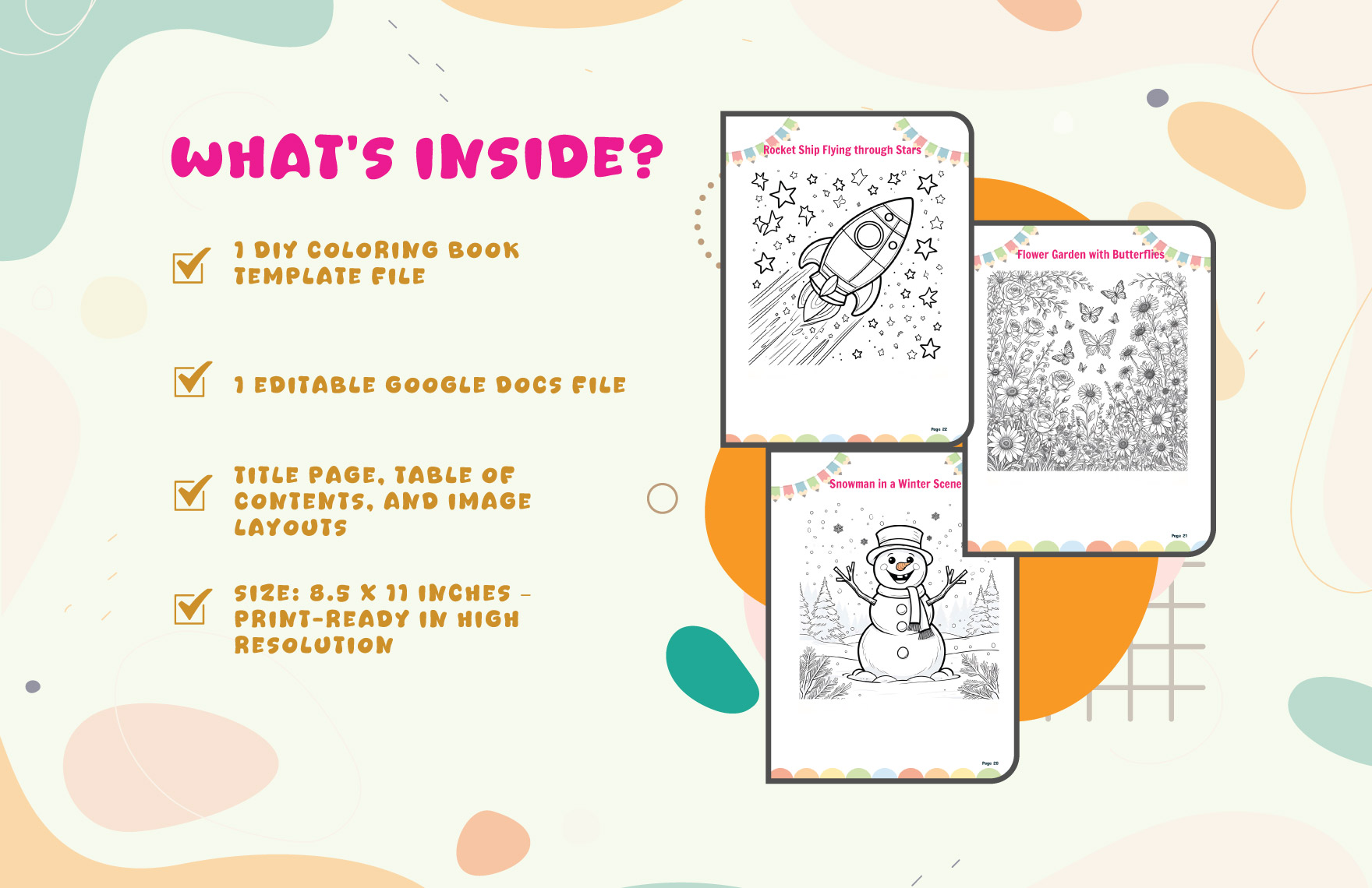 DIY Coloring Book Template
