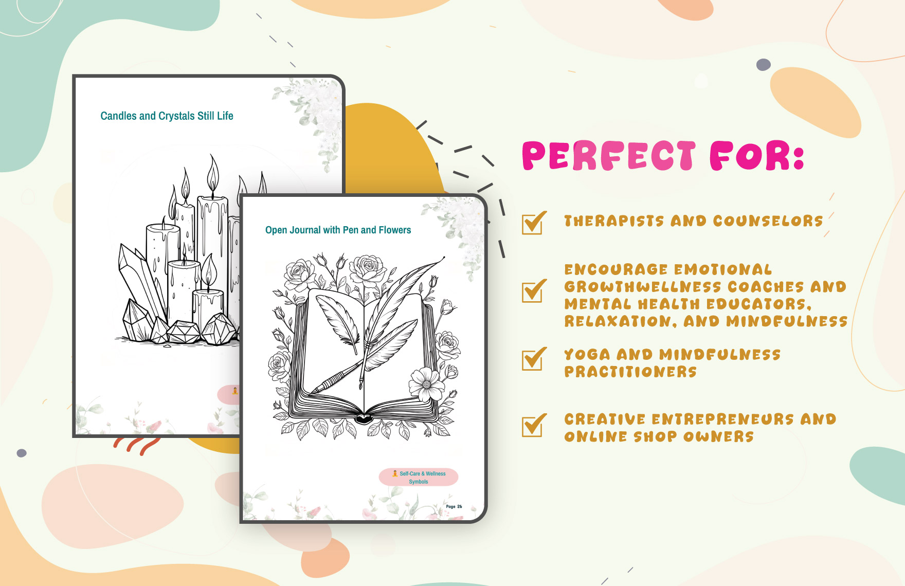 Art Therapy Coloring Book Template