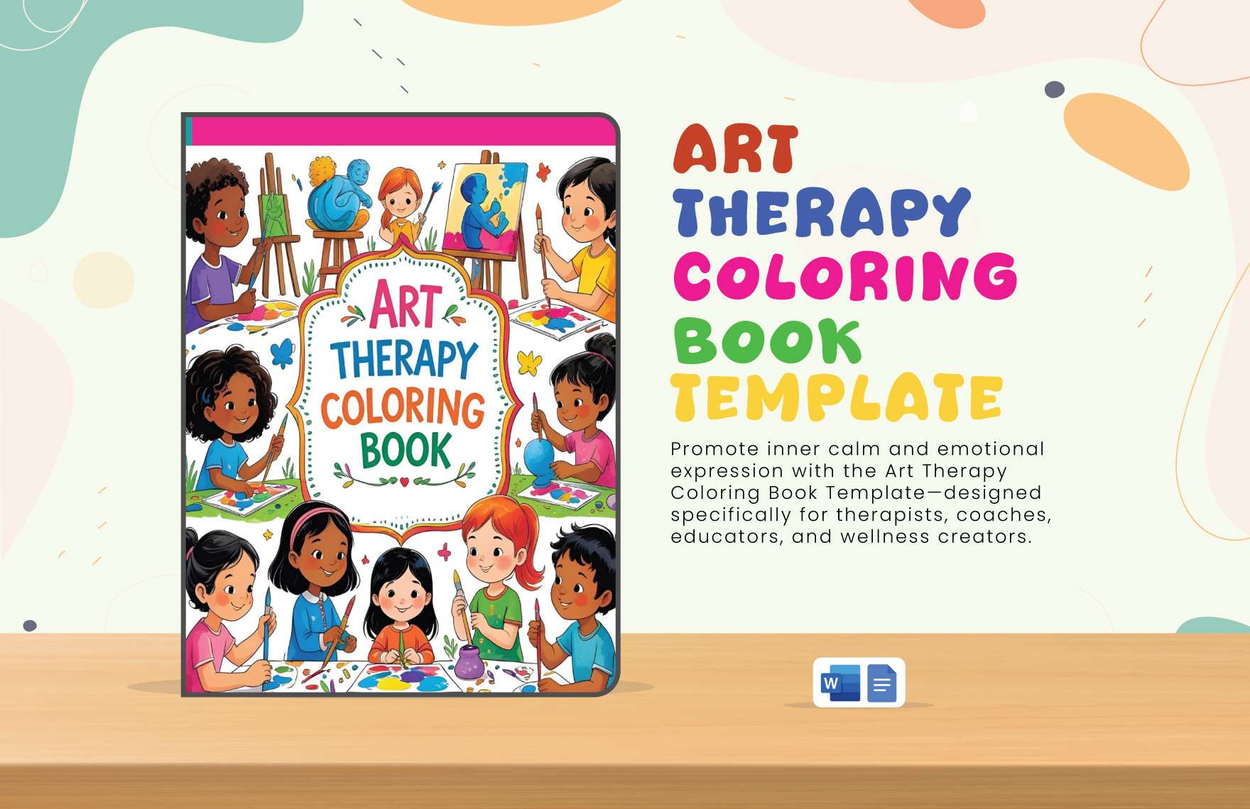 Art Therapy Coloring Book Template
