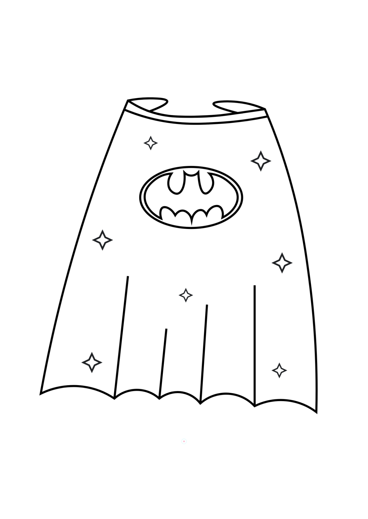 Free Batman Cape Design Template