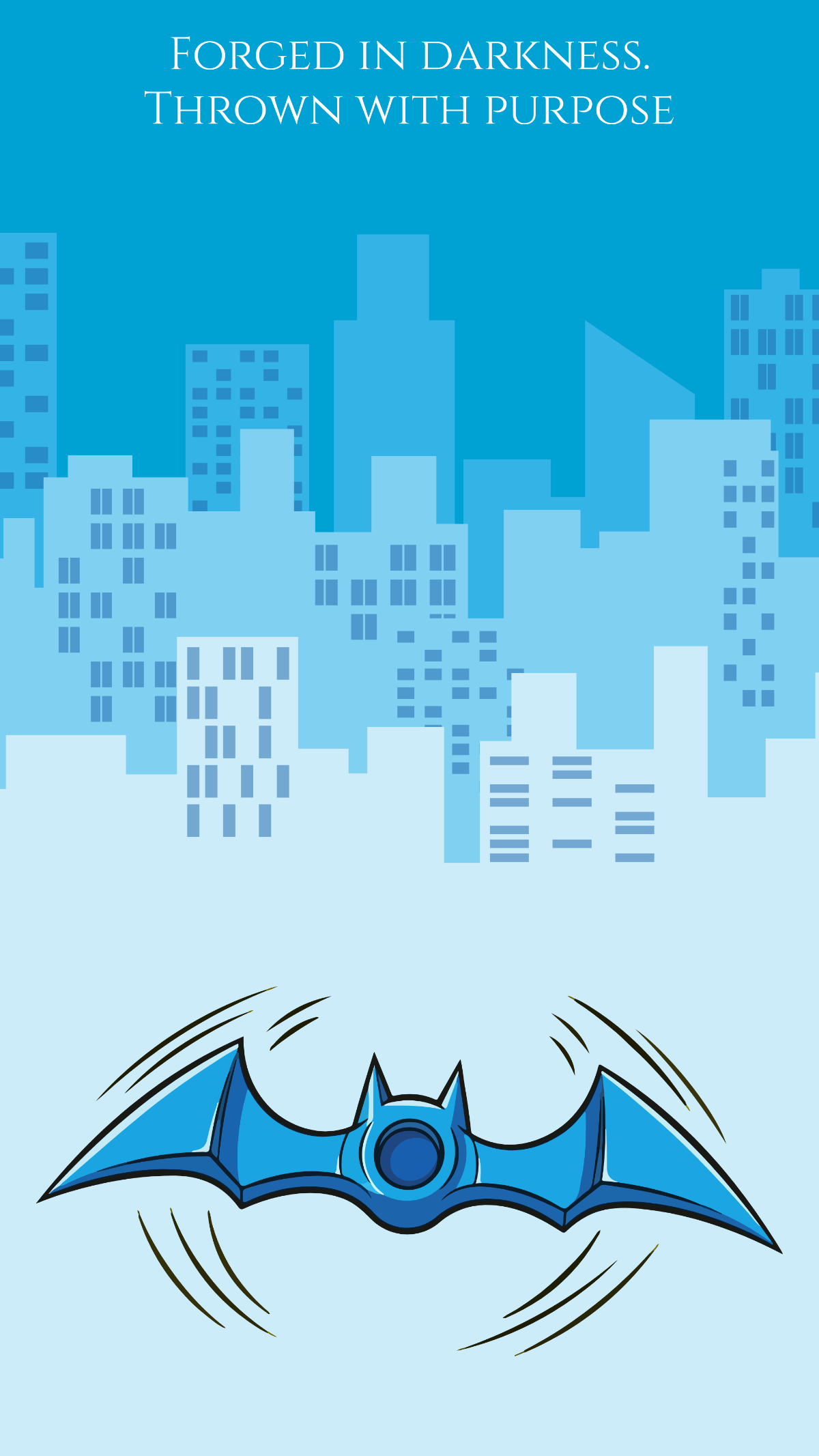 Free Batman Batarang Template to Edit Online