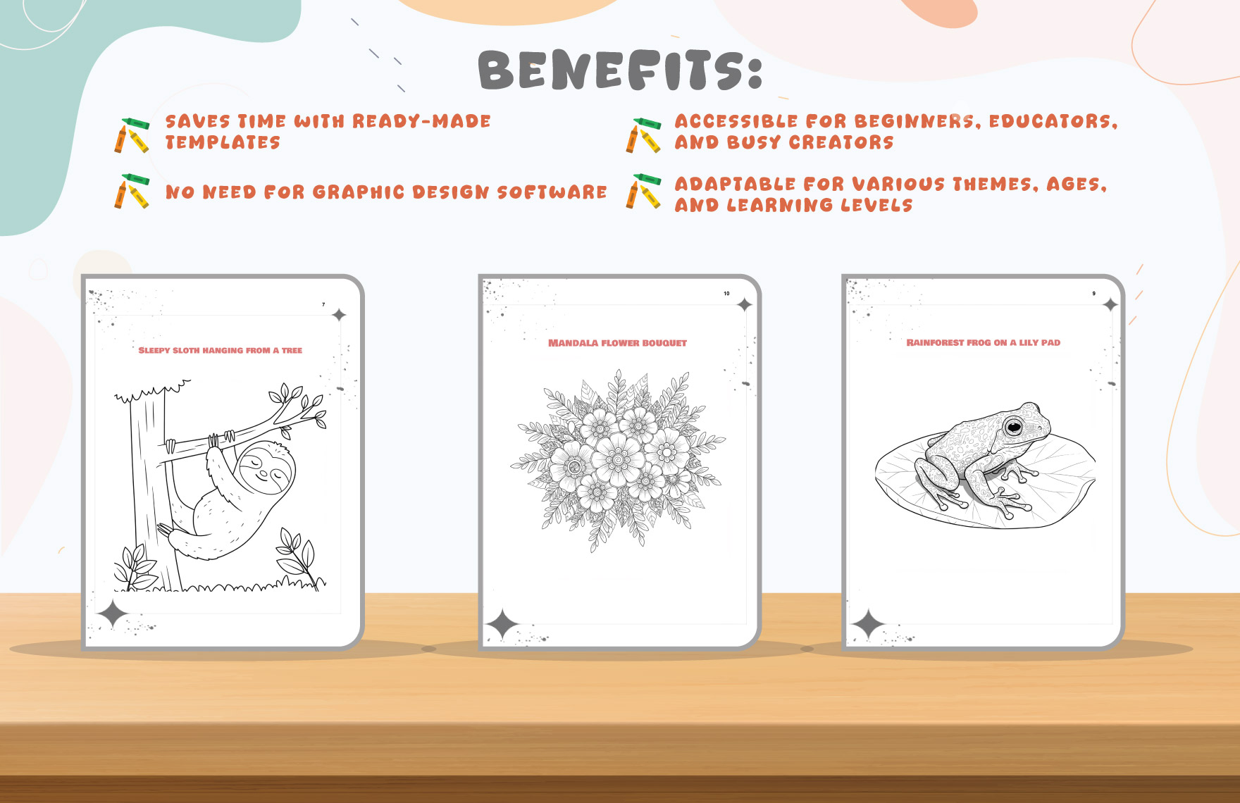White Coloring Book Template