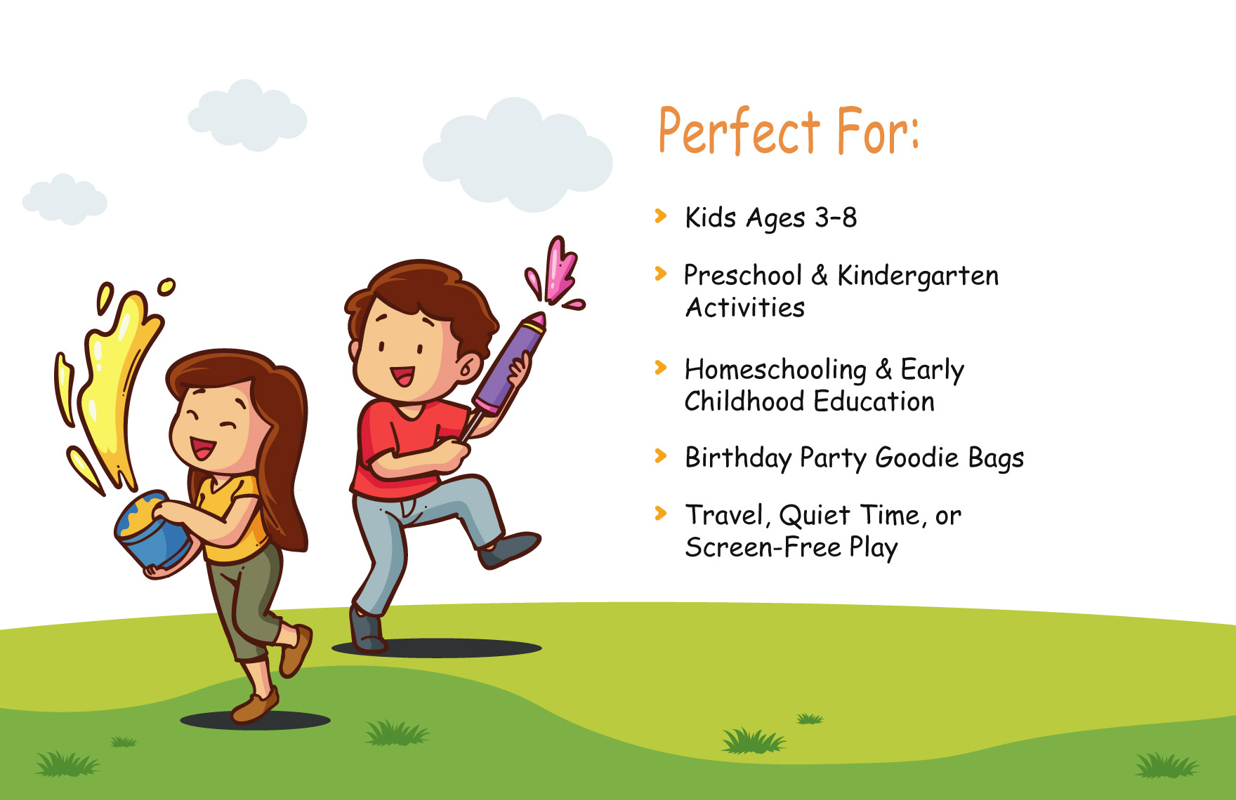 Toddlers Coloring Book Template