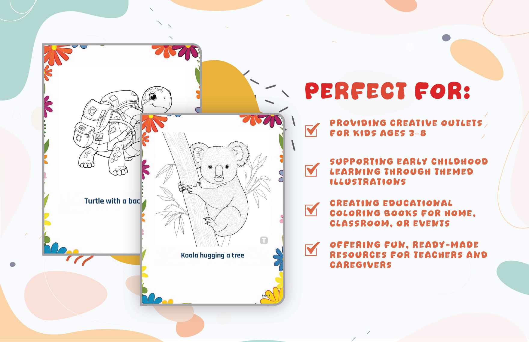 Kids Coloring Book Template