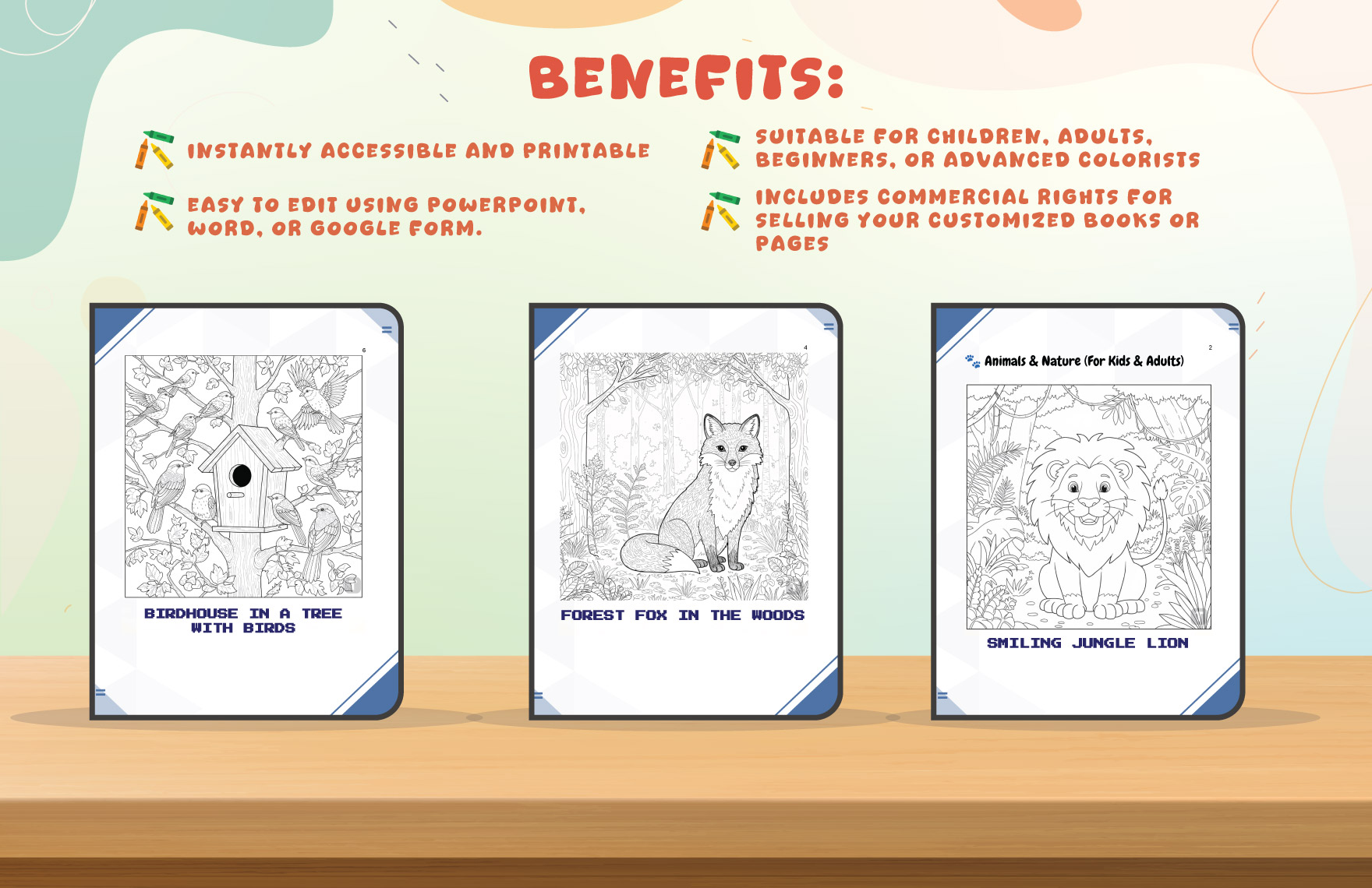 Drawing Coloring Book Template