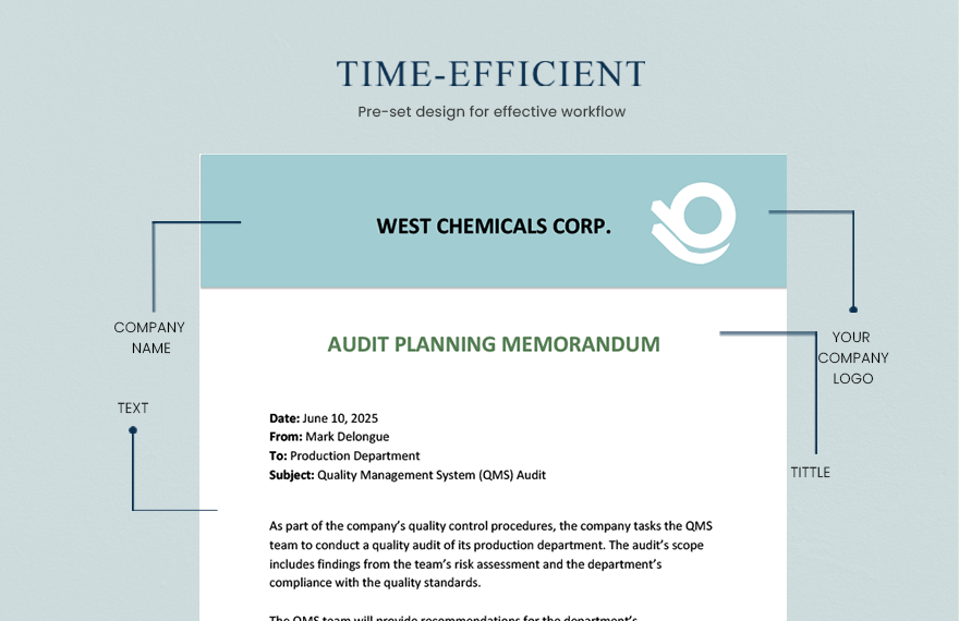 Free Audit Planning Memo Template - Download in Word, Google Docs ...