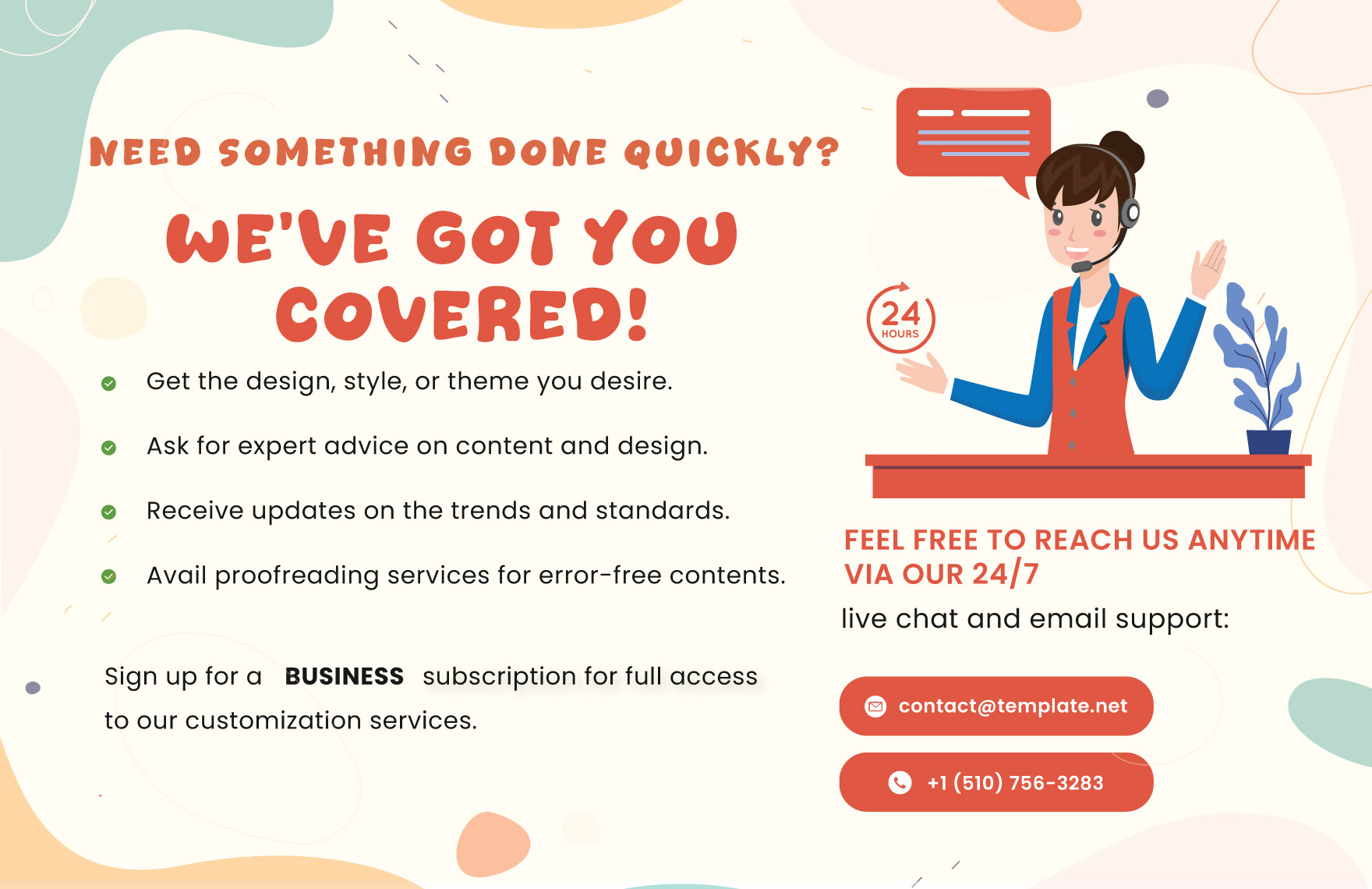 Cartoon Coloring Book Template