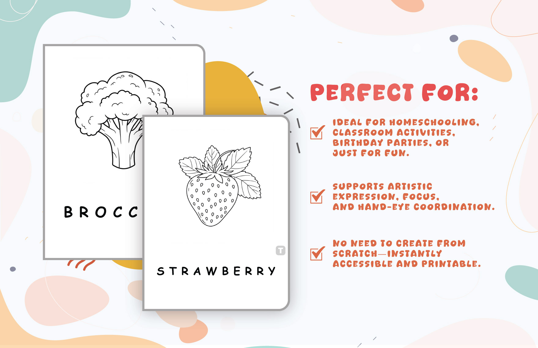 Simple Coloring Book Template