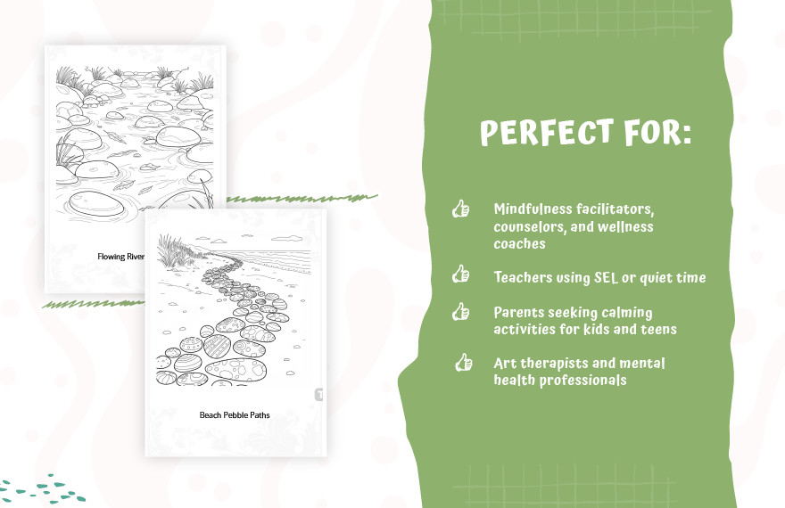 Mindfulness Coloring Book Template
