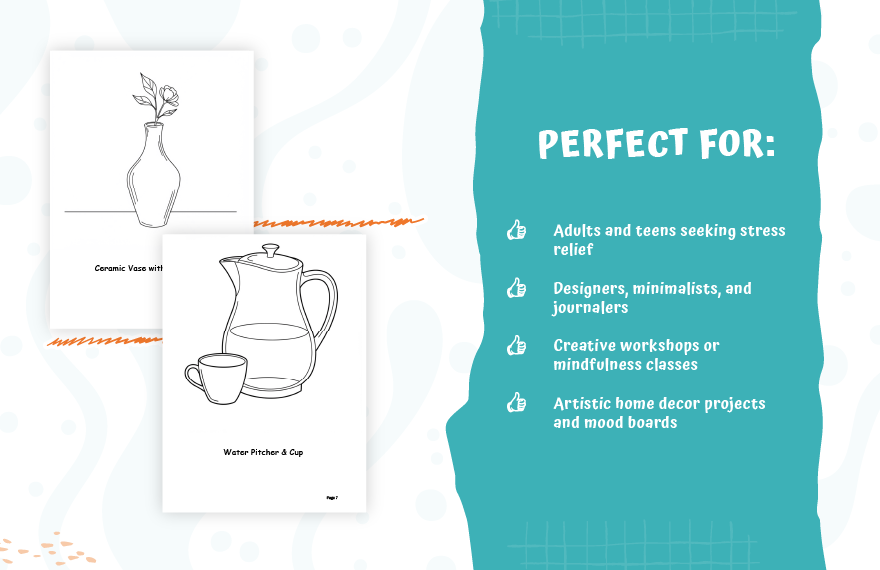 Minimalist Coloring Book Template