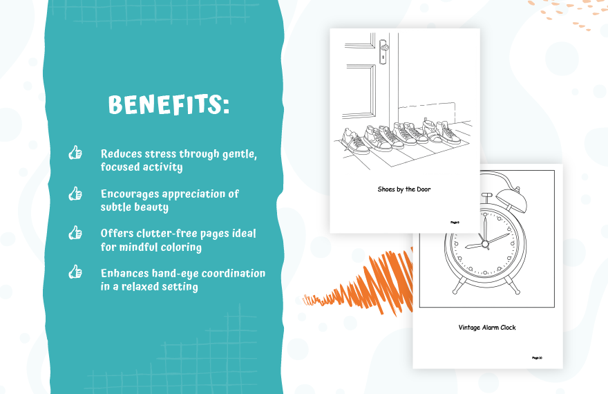Minimalist Coloring Book Template